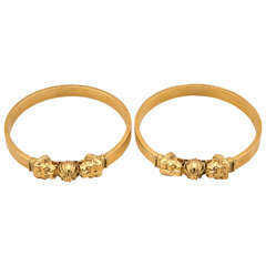 Pair of Antique Gold Bangles