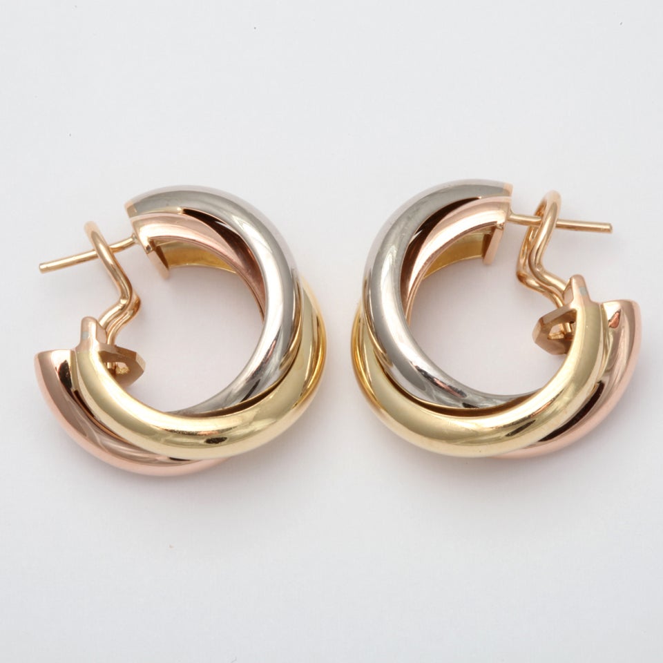 cartier trinity earings