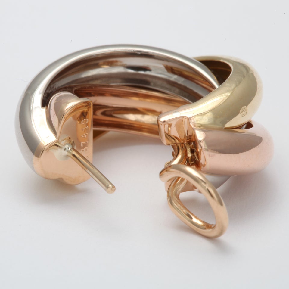 Classic Cartier Trinity Earrings at 1stDibs cartier trinity earrings