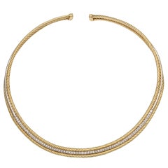 David Yurman Diamond & Gold Necklace