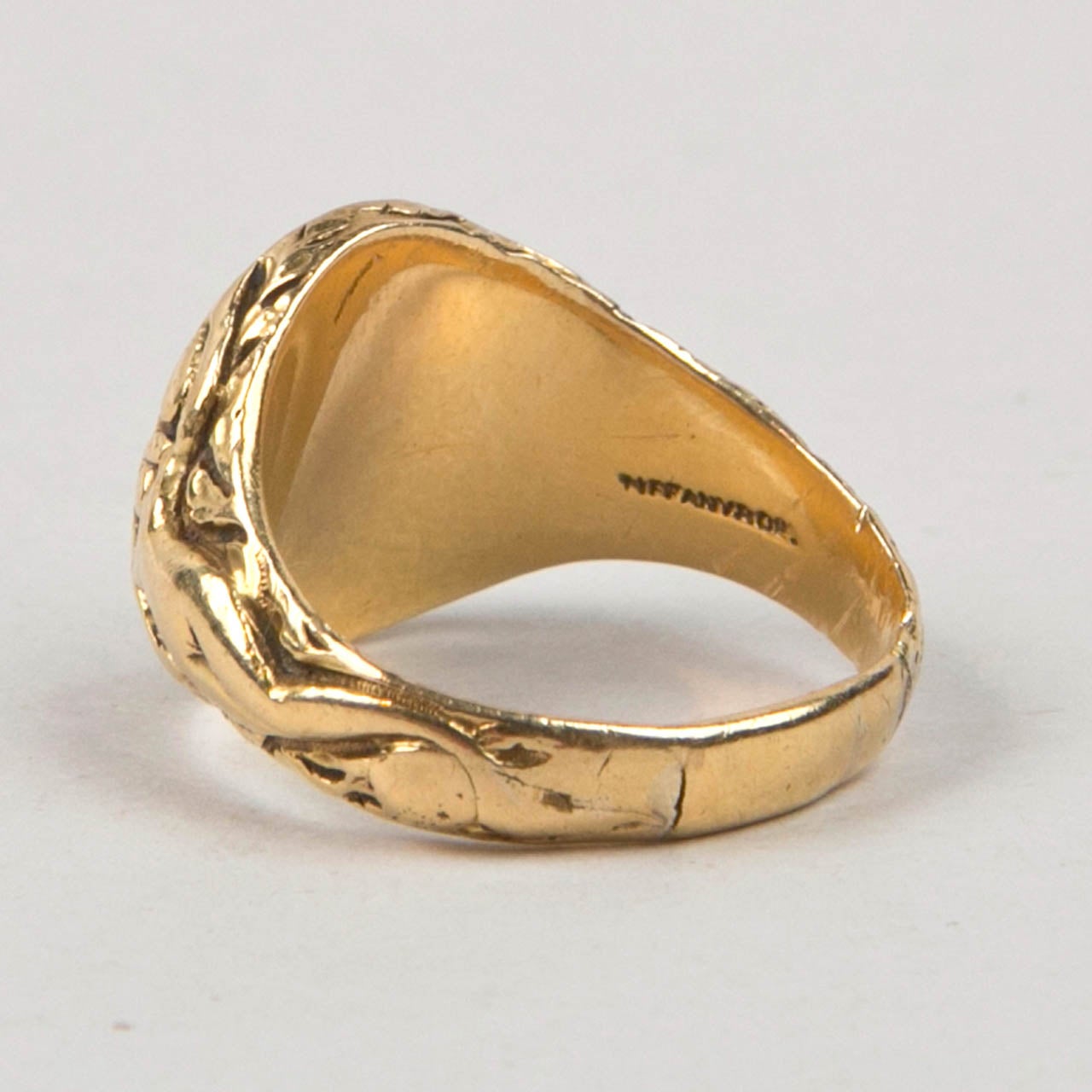 tiffany gold signet ring