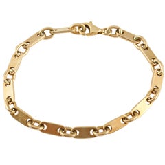 Hermes Paris Gold Solid Link Bracelet