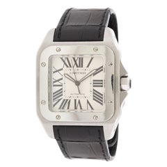 Cartier Stainless Steel Santos 100 Wristwatch