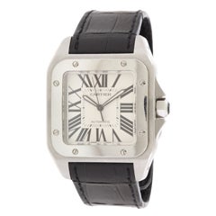 Used Cartier Stainless Steel Santos 100 Wristwatch