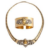 CHIMENTO Egyptian Revival Bracelet and Necklace