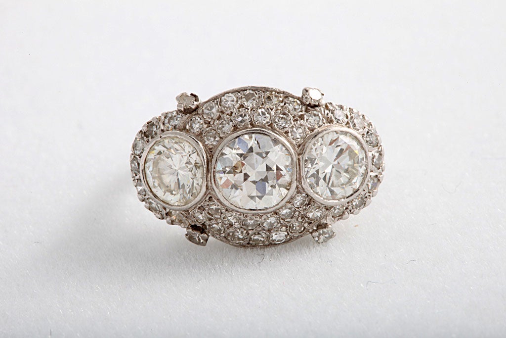 Women's Edwardian Three Stone Diamond Ring