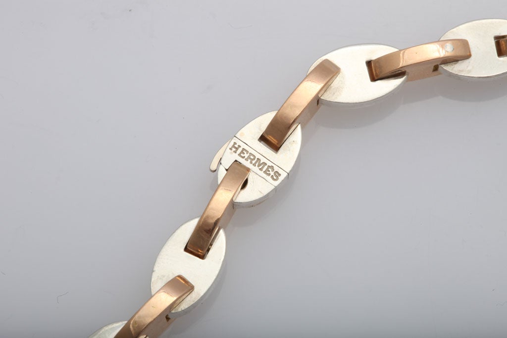 Hermès Interlocking Link Necklace For Sale 1