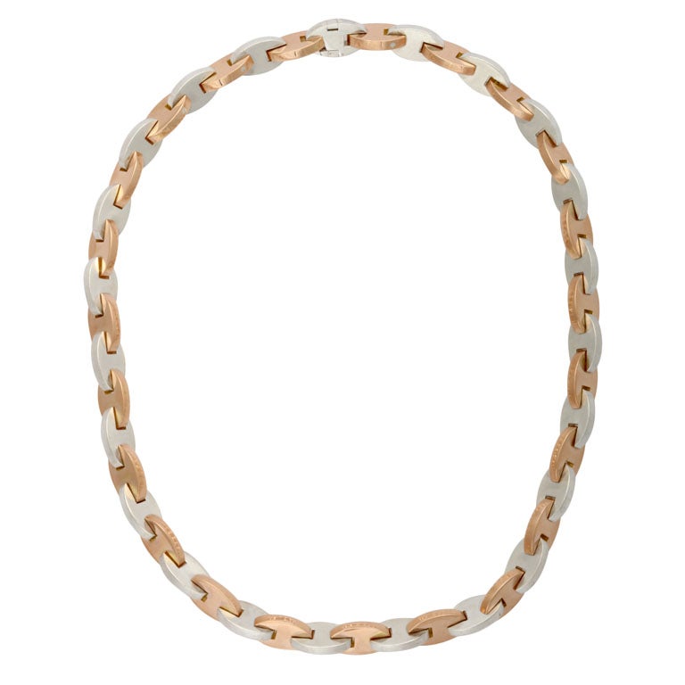 Hermès Interlocking Link Necklace For Sale