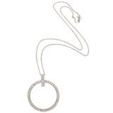 Diamond Circle Pendant On Chain