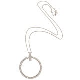 Diamond Circle Pendant On Chain