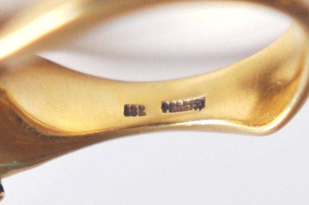 Elsa Peretti for Tiffany & Co. 18K Gold Calla Lily Ring For Sale 1