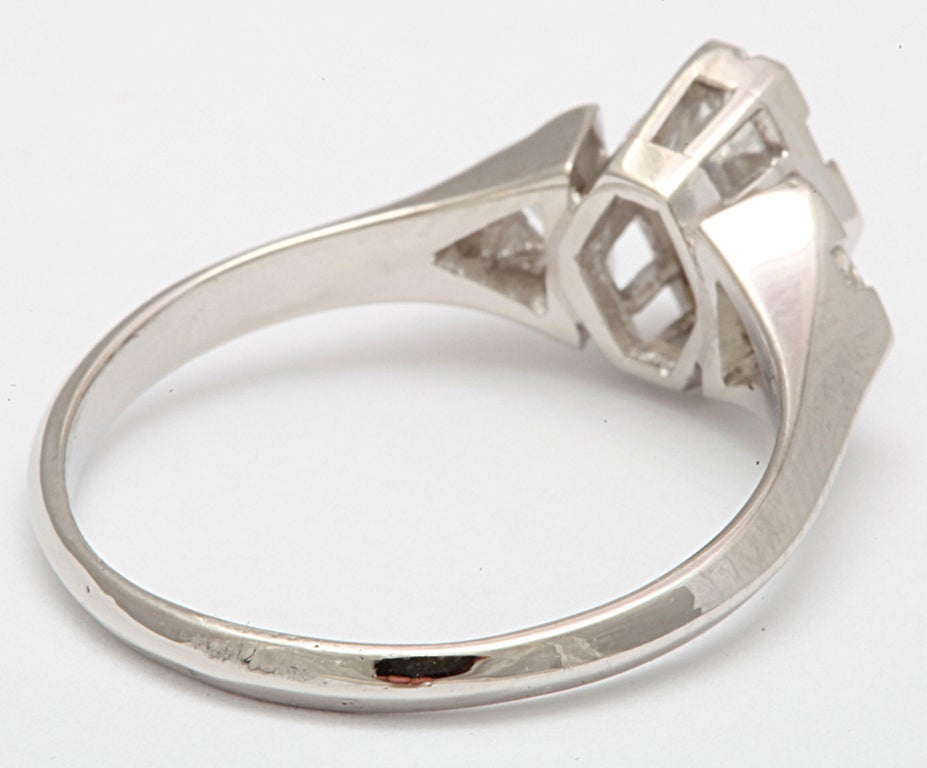 hexagonal engagement ring