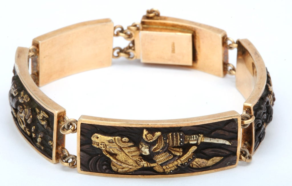 Japanese Shakudo Bracelet c1870 4