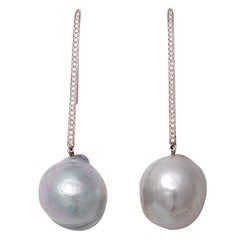 South Sea Pearl Drop Earrings