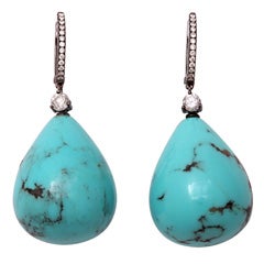 Turquoise Raindrop Earrings