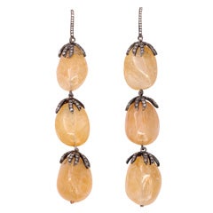 Yellow Sapphire Drop Earrings Yellow Sapphire Drop Earrings