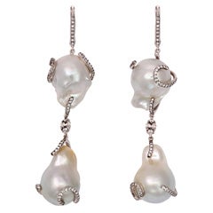 Baroque Pearl Mermaid Drop Earrings