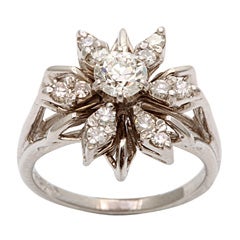 Diamond Flower Ring