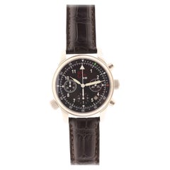 Orologi Calamai Piloten-Chronograph-Armbanduhr aus Edelstahl
