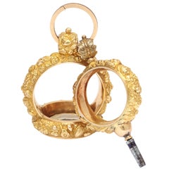 Opulent Georgian Gold Watch Fob with Key