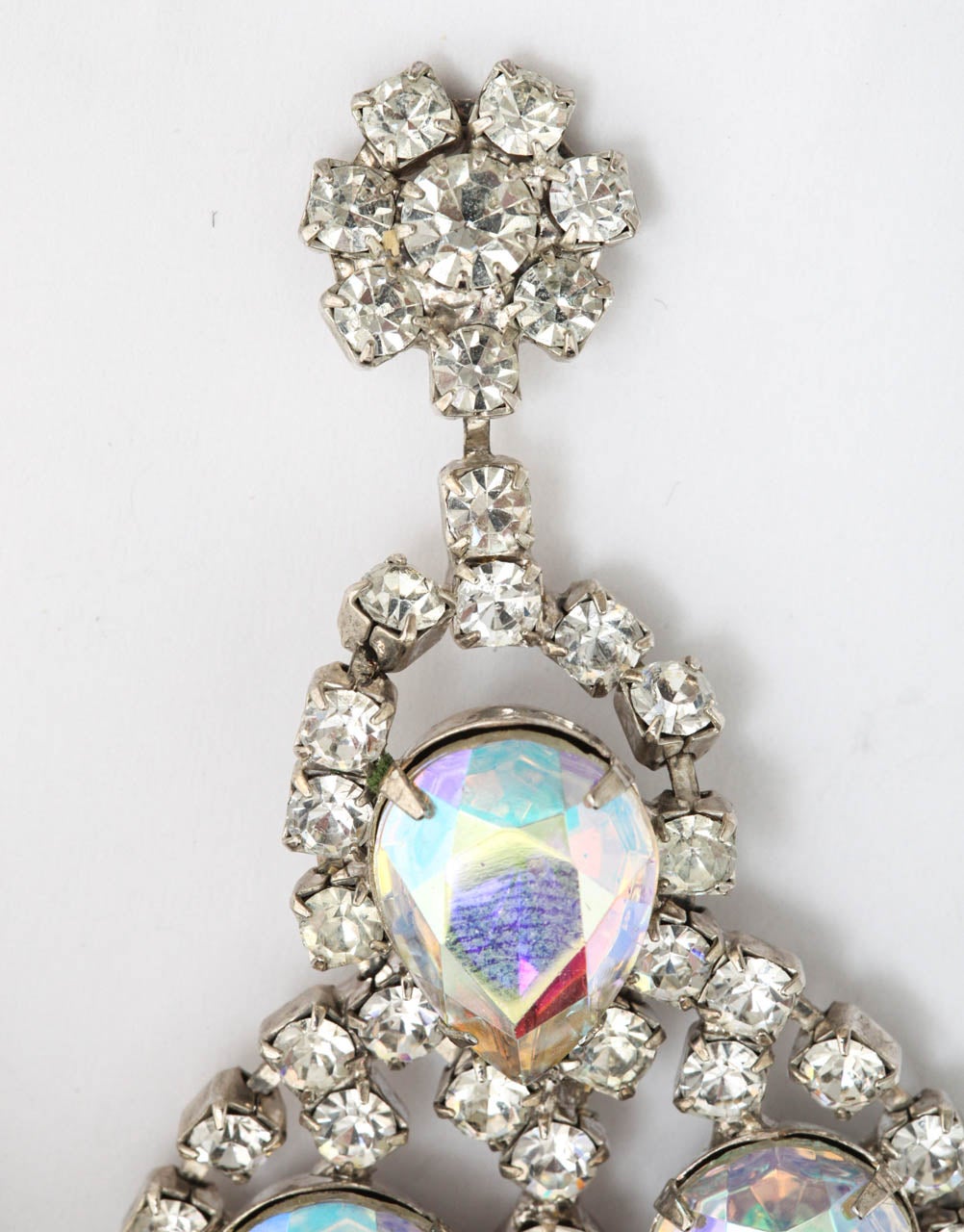 Huge Rhinestone Earrings, Costume Jewelry For Sale at 1stDibs costume