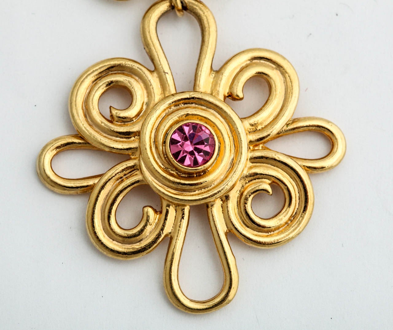 Double Daisy Gold Tone Earrings, Costume Jewelry at 1stDibs costume