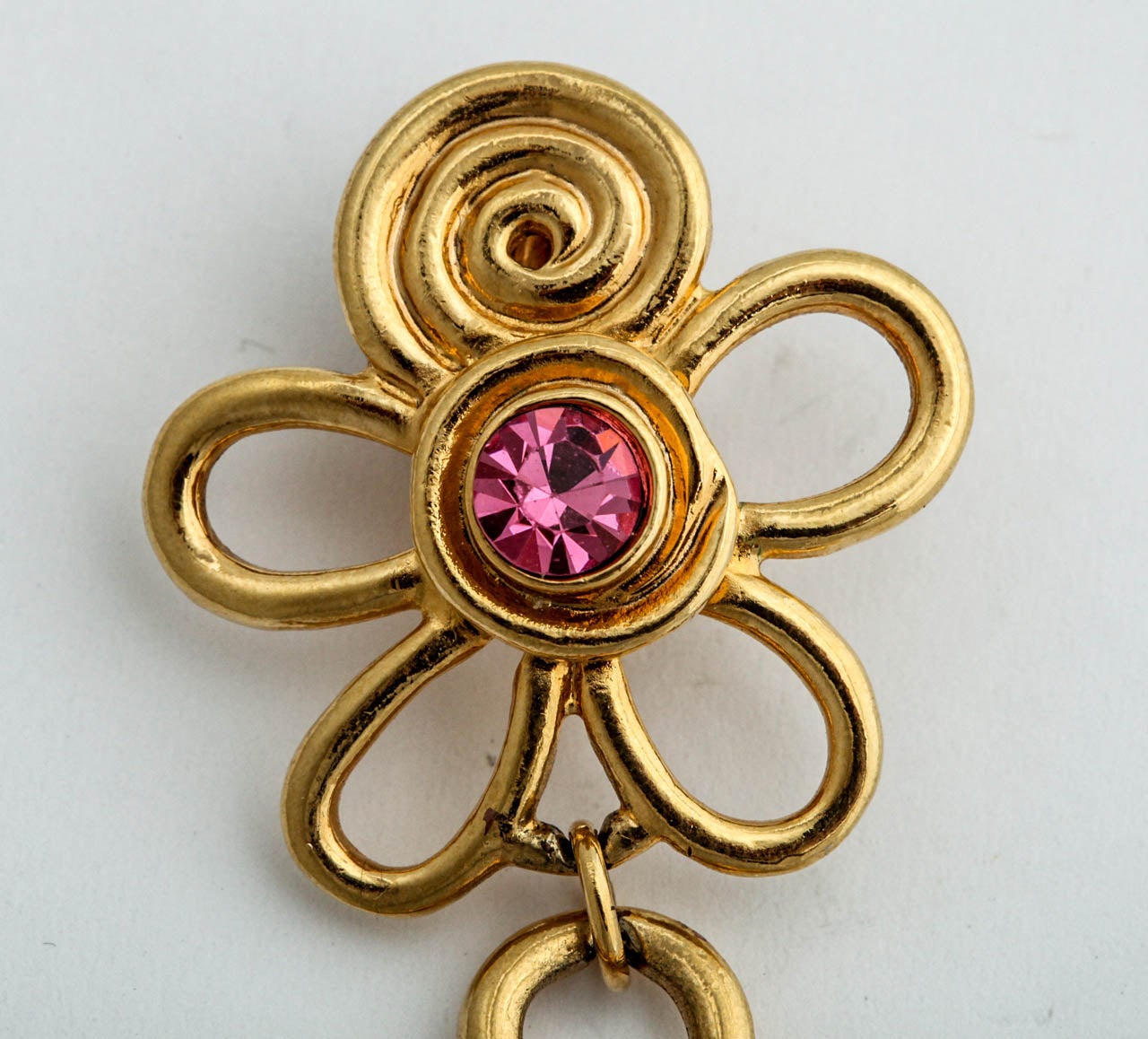 Double Daisy Gold Tone Earrings, Costume Jewelry at 1stDibs costume