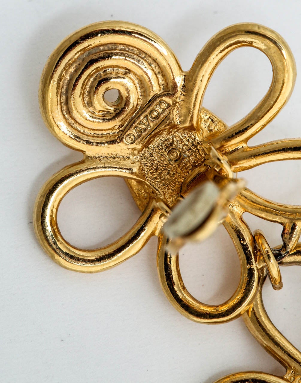 Double Daisy Gold Tone Earrings, Costume Jewelry at 1stDibs costume