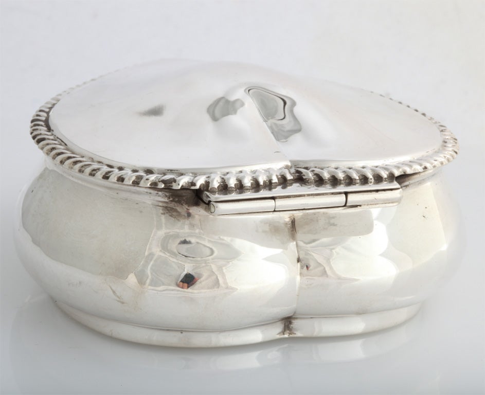 Sterling Silver Heart-Shaped Trinkets/Jewelry  Box 3