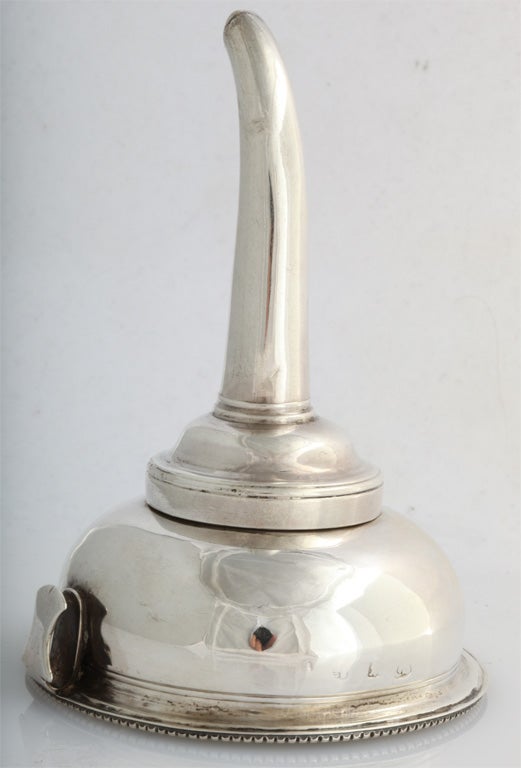 Georgian Sterling Silver Wine Funnel In Excellent Condition In New York, NY