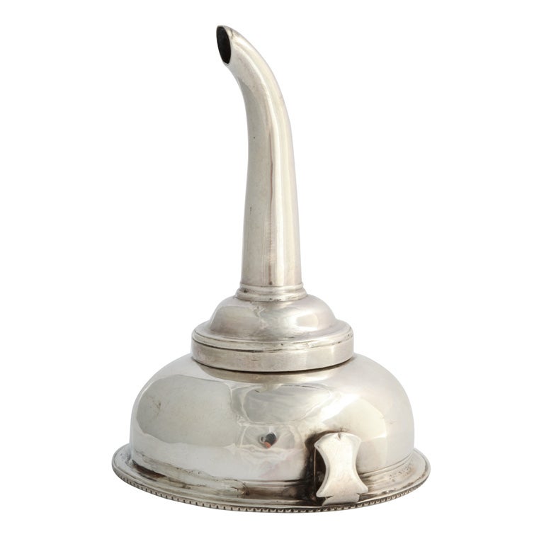 Georgian Sterling Silver Wine Funnel