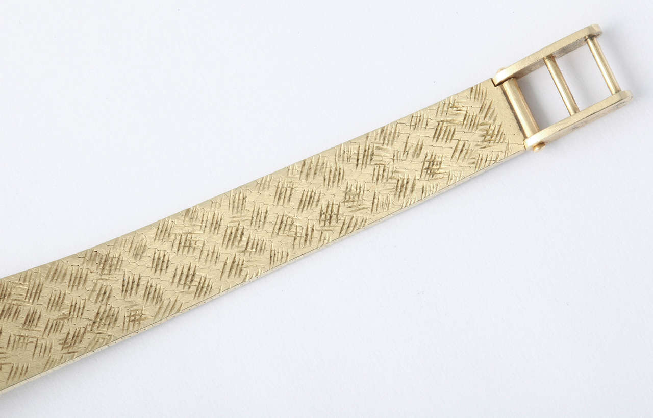 Women's Baume & Mercier Lady's Yellow Gold Enamel Wristwatch