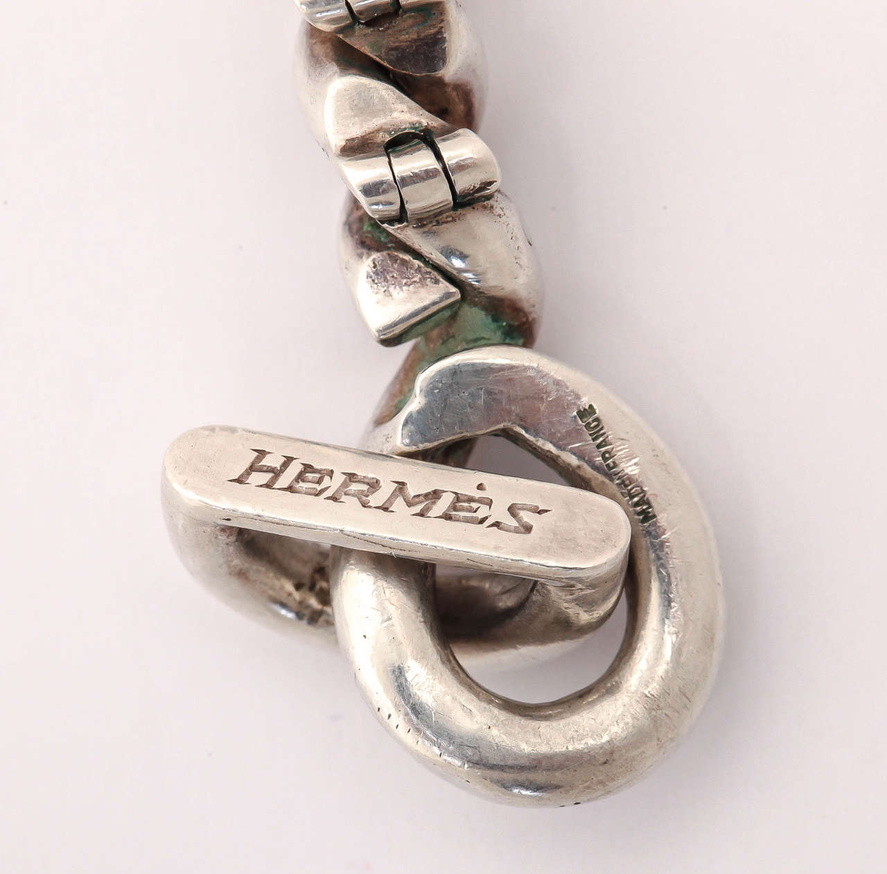 Hermes Torsade Silver Necklace 1