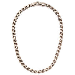Hermes Torsade Silver Necklace