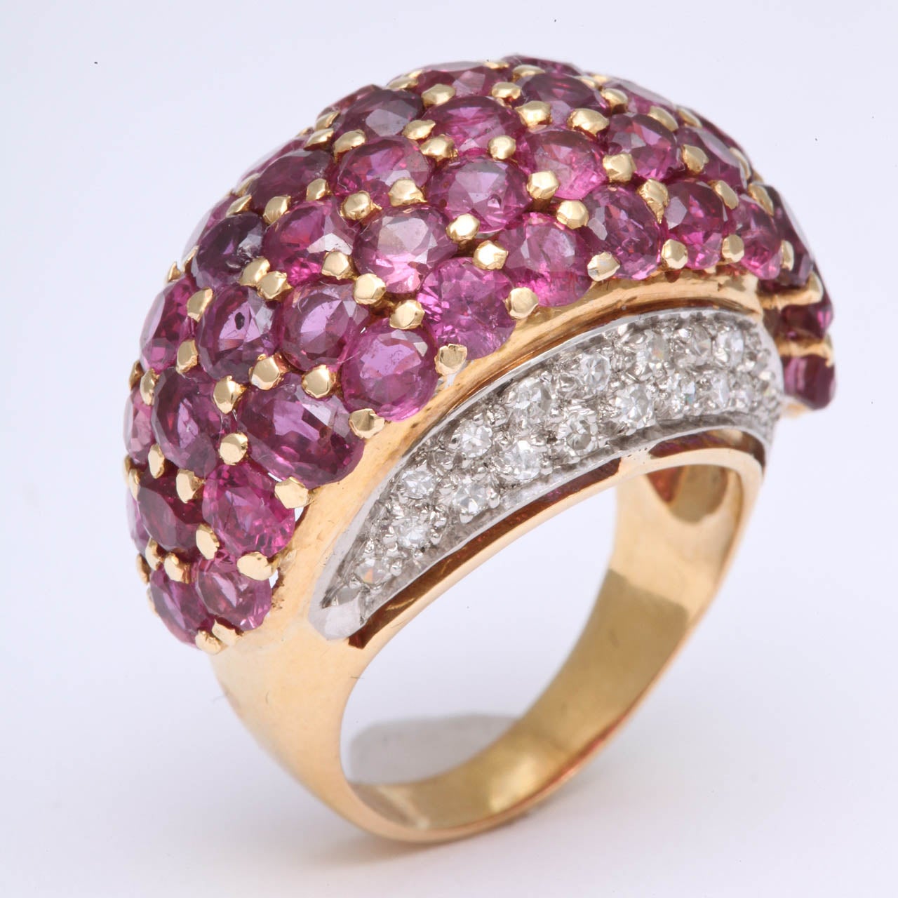 Women's Burmese Ruby & Diamond Ring