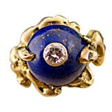 Chaumet Gold Lapis Lazuli Ring