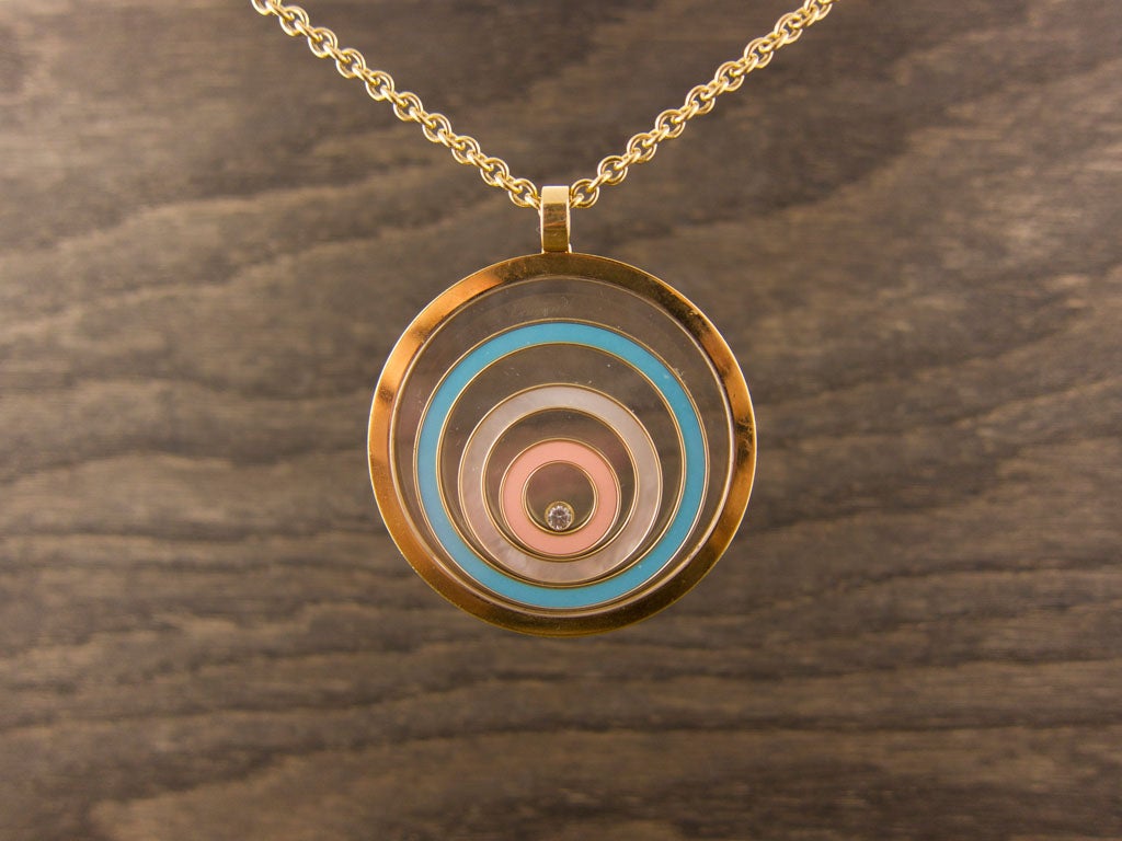 Chopard Floating Diamond Pendant and Chain