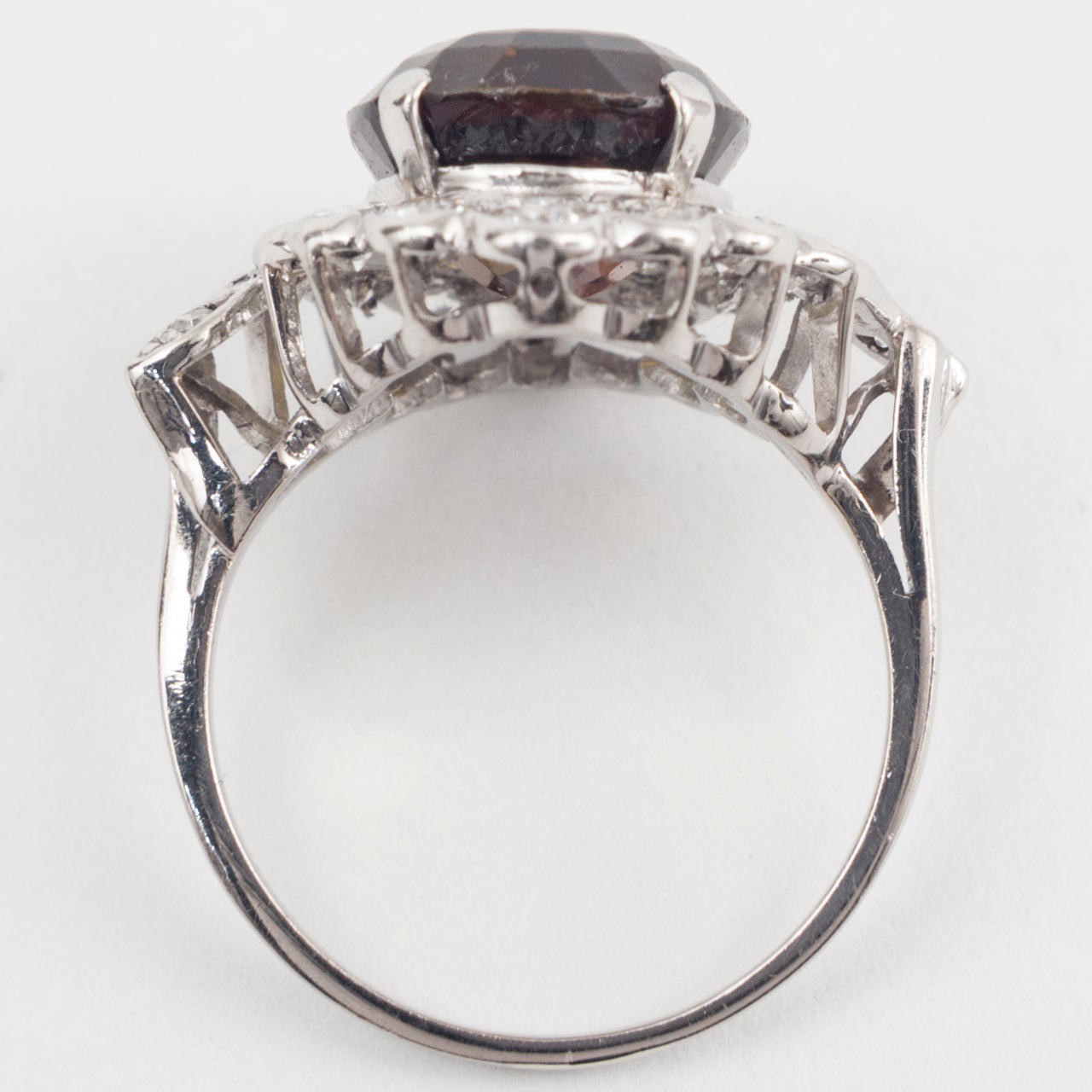 Andalusite Diamond Platinum and Gold Ring Retirement Sale  In Excellent Condition For Sale In London, London