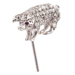 Art Deco Piglet Tie Pin 6