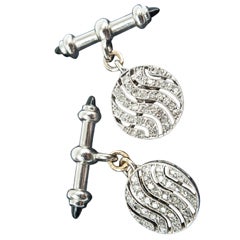 Art Deco Diamond dress cufflinks