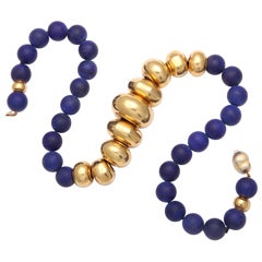 Missoni Gold 
Lapis Necklace