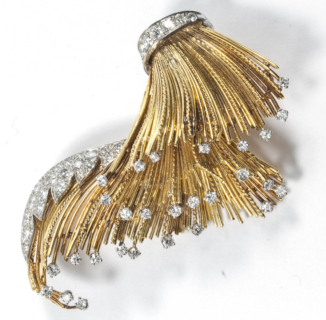 Gold and Diamond Pin