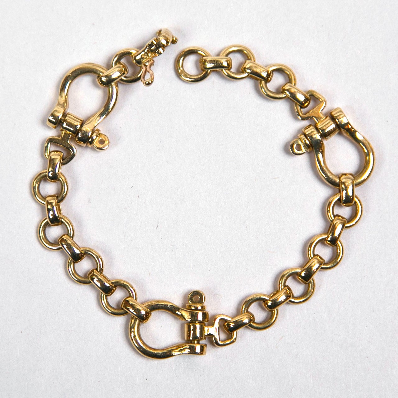 Hermes 18 kt Gold Equestrian Bracelet Presented by Funky Finders For