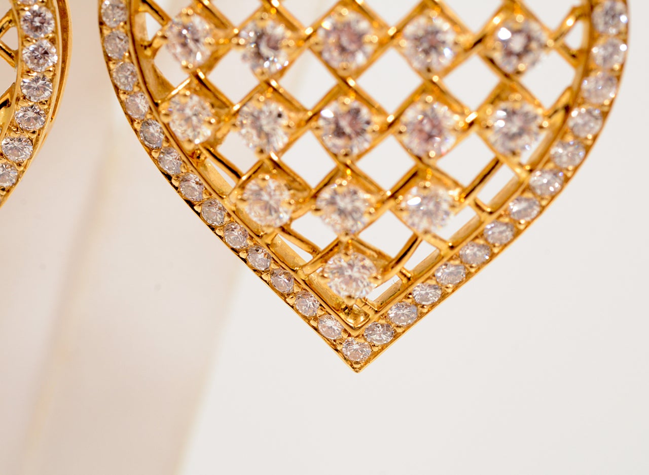 BOUCHERON, Gold, Diamond Earrings For Sale 4