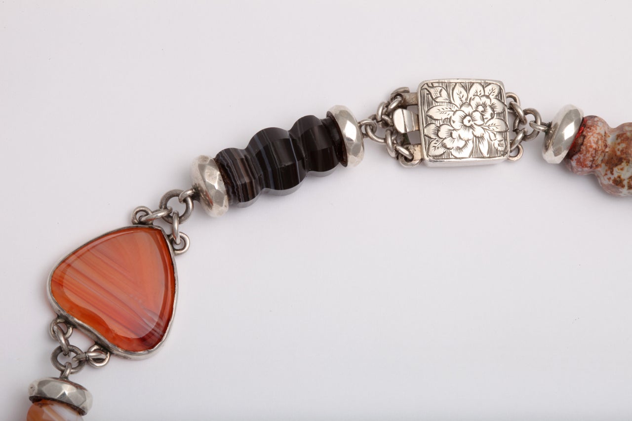antique agate necklace