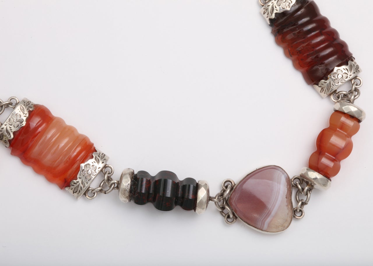Women's Victorian Scottish Agate Necklace