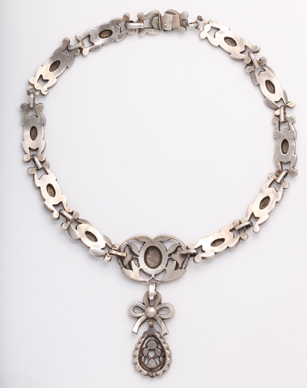 Nonpareil Georgian Paste Necklace with Pendant Attached 4