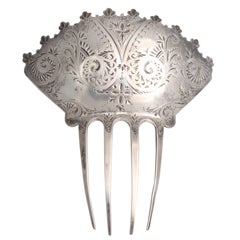 Sterling Hair Comb, Made in the USA 5