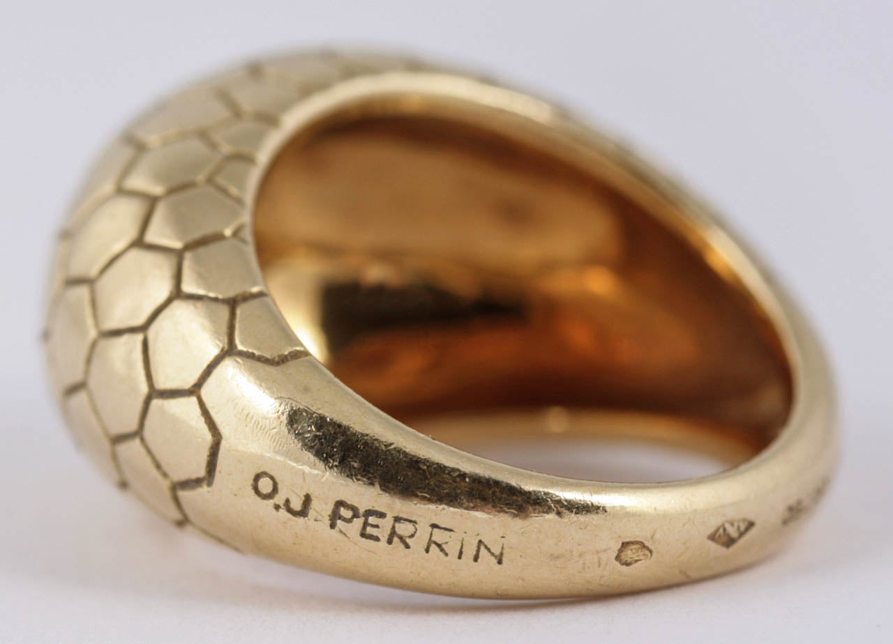 O.J. Perrin Gold Dress Ring For Sale 1