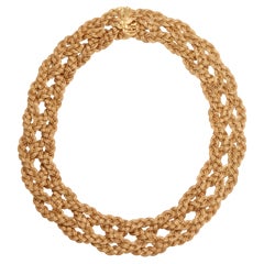 Tiffany and Co Woven Gold Necklace